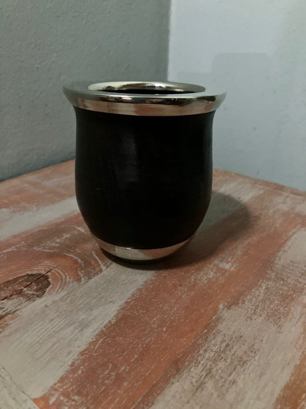 Mate Ébano con Viola y Base de Alpaca