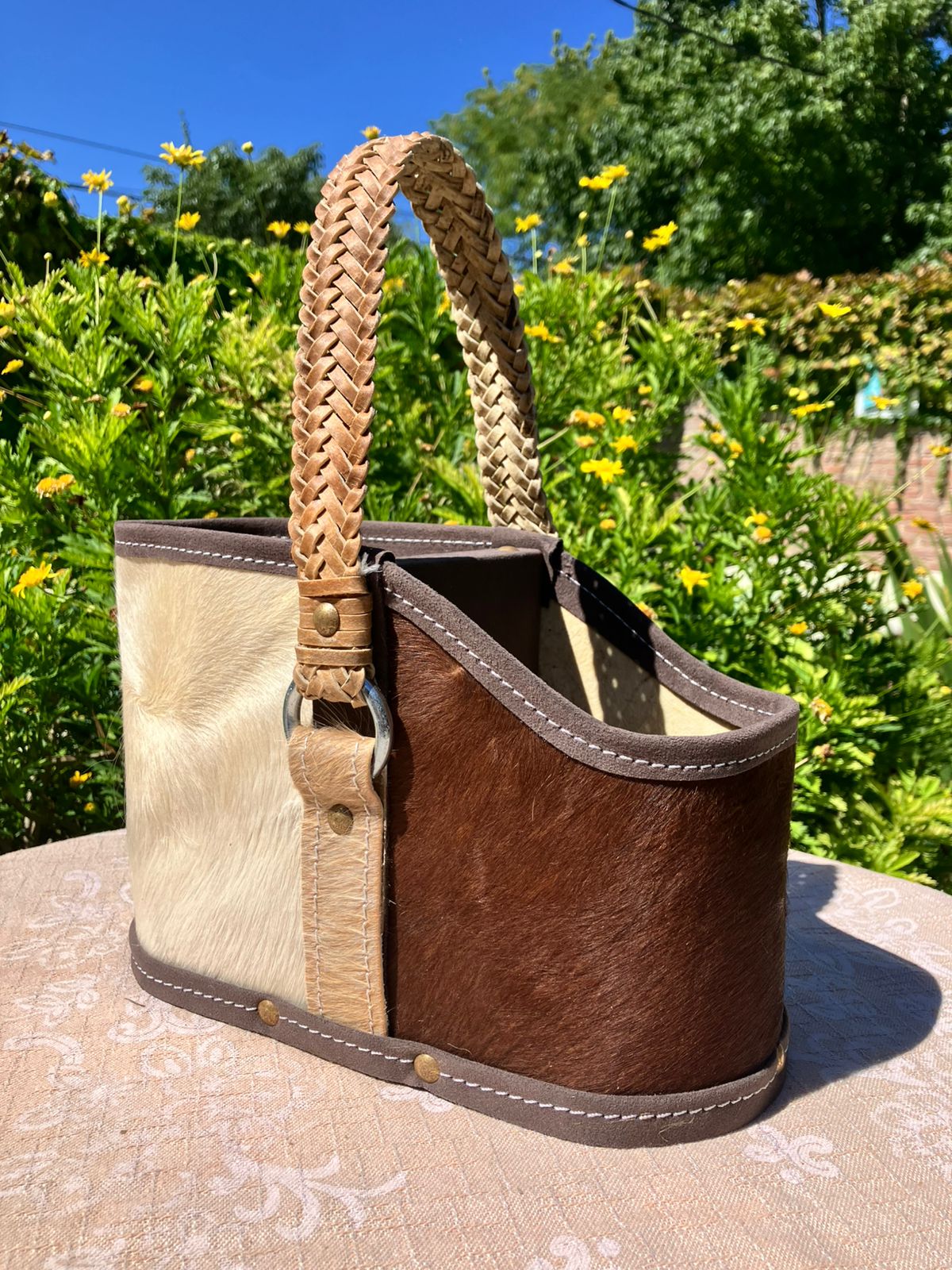 Mediacanasta premium de pelo vacuno